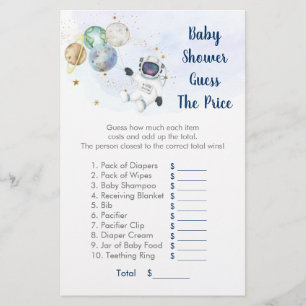 Papier Astronaut Blue Gold Space Devine Le jeu de prix