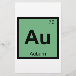 Papier Au - Auburn Maine Chimie Symbole du tableau périod