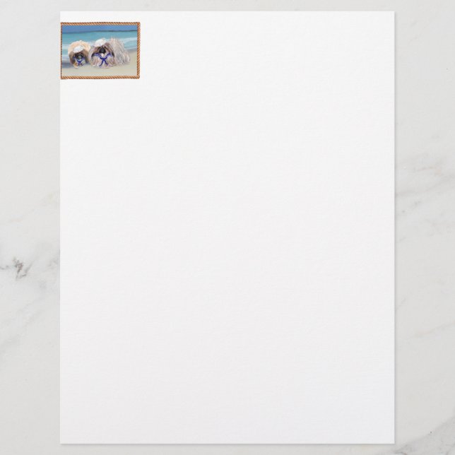 Papier Au bord de la mer (Devant)