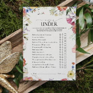 Papier Au-Dessus Ou Sous La Fête des mariées Florale Pres