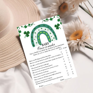 Papier Au-dessus ou sous st patrick jeu de baby shower
