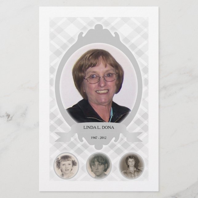 Papier au fil des ans, des annonces commémoratives (Devant)