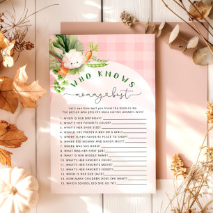 Papier Automne ferme rose Qui connaît maman meilleur jeu