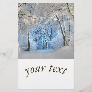 Papier autre pays des merveilles hivernales