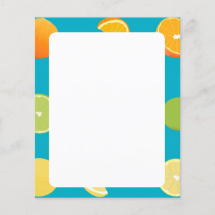 Papier aux fruits d'agrumes
