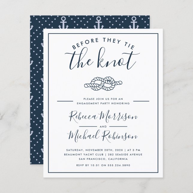 Papier Avant Qu'Ils Ne Cravate La Partie Nautique De L'En (Devant / Derrière)