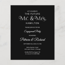 Papier Avenir du budget Invitation du parti Engagement M 
