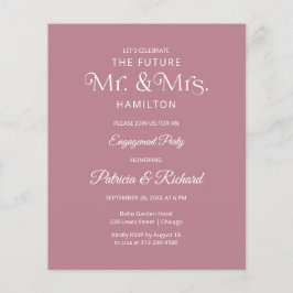 Papier Avenir du budget Invitation du parti Engagement M