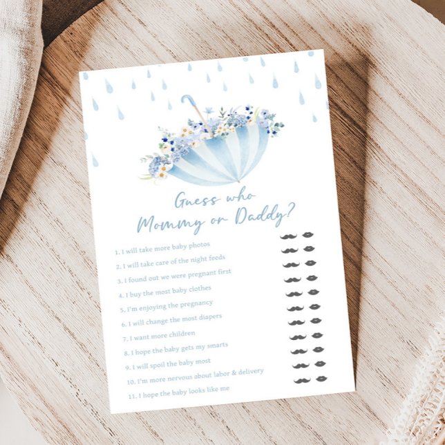 Papier Averse d'avril apporte des fleurs de mai Jeux de d (April Shower Bring May Flowers Baby Shower Game)