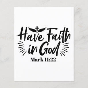 Papier Ayez foi en Dieu Mark 11:22 Citation Inspirationne