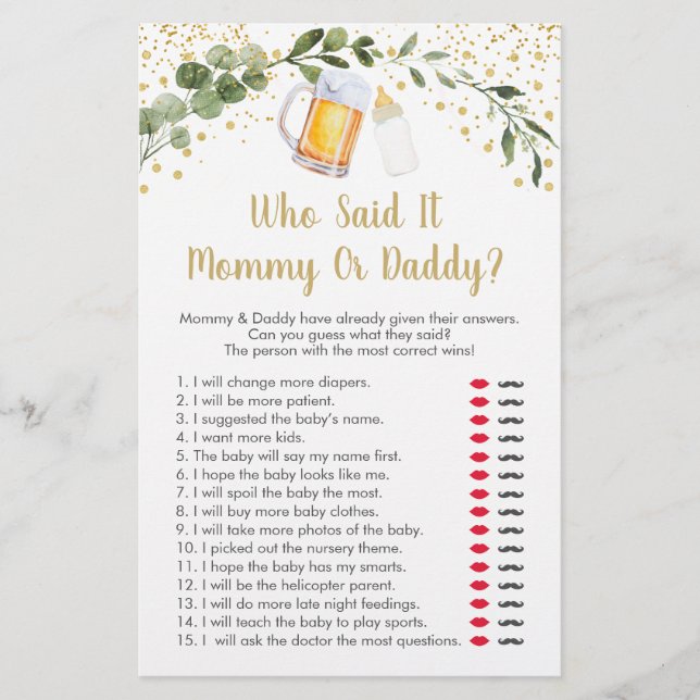 Papier Baby Brasse De La Verdure Qui A Dit Que C'Était Je (Devant)