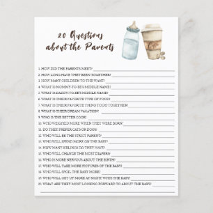 Papier Baby brasse du café - 20 questions sur le parent