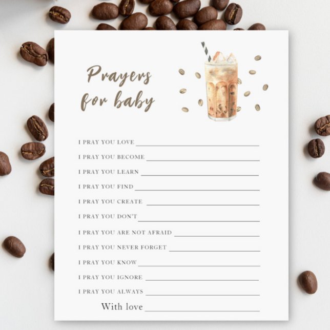 Papier Baby brasse du café glacé Prières pour bébé (Créateur téléchargé)