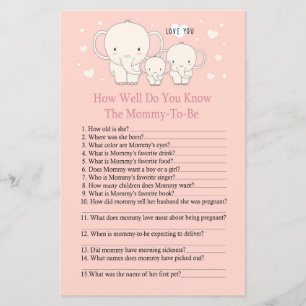 Papier Baby Elephant Comme vous connaissez bien le bébé s