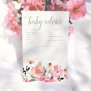 Papier Baby in Bloom Floral Baby Prediction & Conseil Jeu