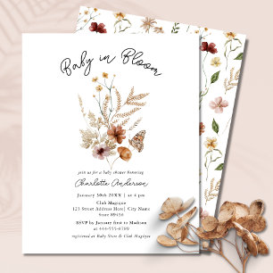 Papier Baby in Bloom Floral Budget Baby shower Invitation