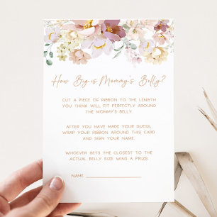 Papier Baby in Bloom Floral How Big is Mommy's Belly Game