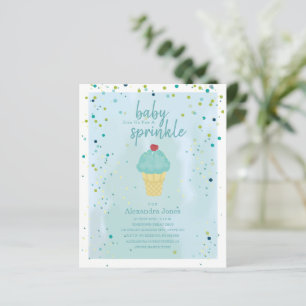 Papier Baby shower à crème glacée bleu pour bébé à budget