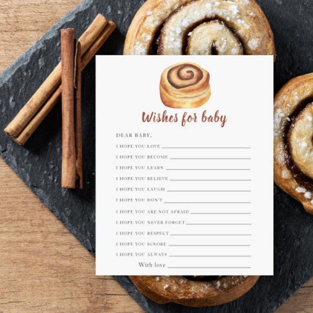 Papier Baby shower à rouleaux de cannelle - voeux pour bé (Créateur téléchargé)