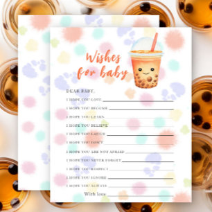 Papier Baby shower à thé - vœux pour bébé
