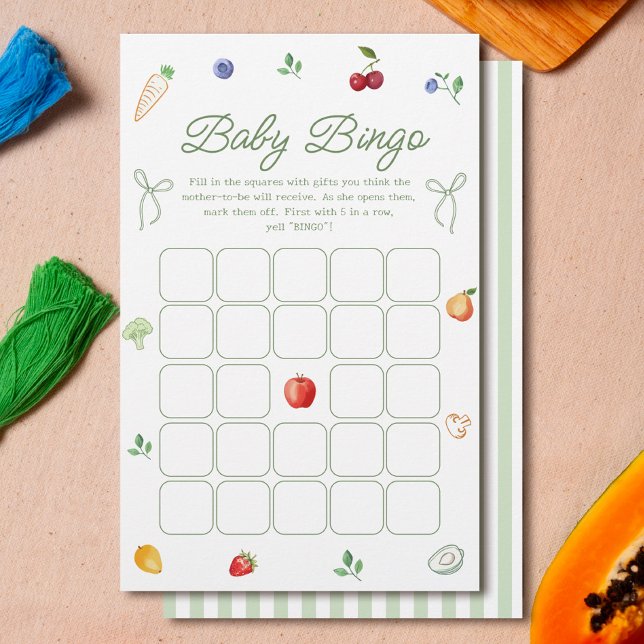 Papier Baby shower agricole Jeu de Bingo (Créateur téléchargé)