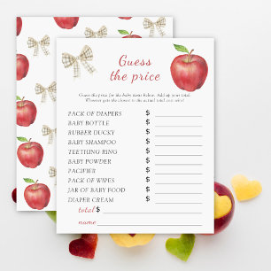 Papier Baby shower Apple - Jeu devinez le prix