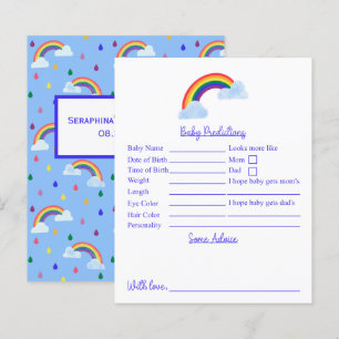 Papier Baby shower Arc-En-Ciel Bleu Prévisions Et Conseil