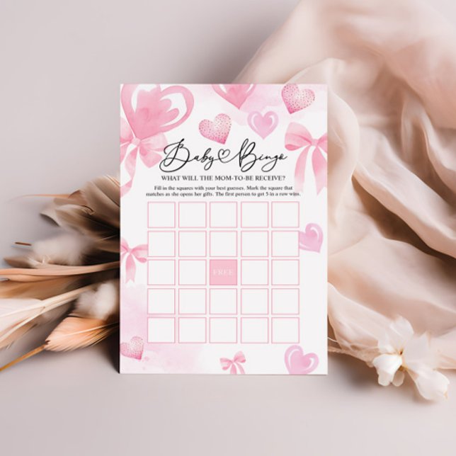 Papier Baby shower Bingo Jeu, Valentine Bingo Jeu (Créateur téléchargé)