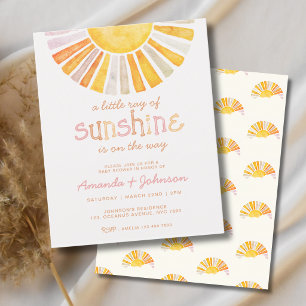 Papier Baby-Shower Bohème Pas Cher Petit Rayon de Soleil