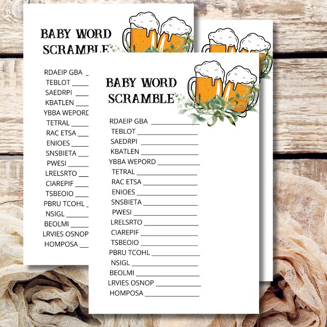 Papier Baby shower Brouiller un bébé est le thème du bras (Créateur téléchargé)