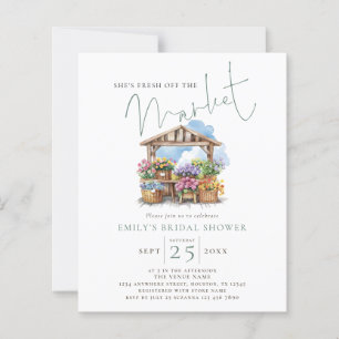 Papier Baby Shower Budget 'Elle est fraîche sur le marché