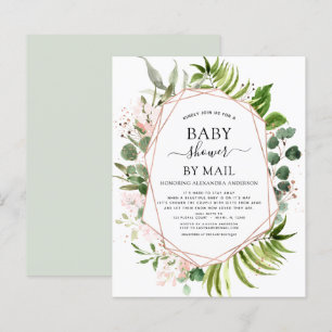 Papier Baby shower budgétaire par Mail Greenery Eucalyptu