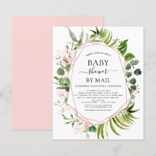 Papier Baby shower budgétaire par Mail Greenery Invitatio
