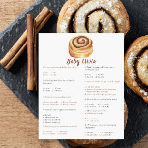Papier Baby shower Bun - Baby Trivia Jeu