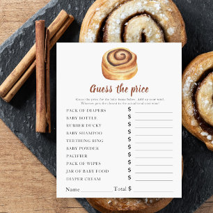 Papier Baby shower Bun - Jeu de devis