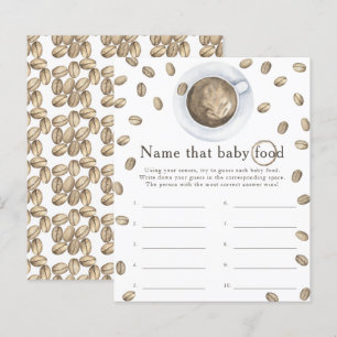 Papier Baby-shower café : devinez le nom de ce petit pot