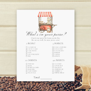 Papier Baby shower café - Qu'est-ce que vous avez dans vo