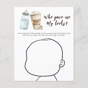 Papier Baby-shower café - Qui m'a donné mon apparence ?