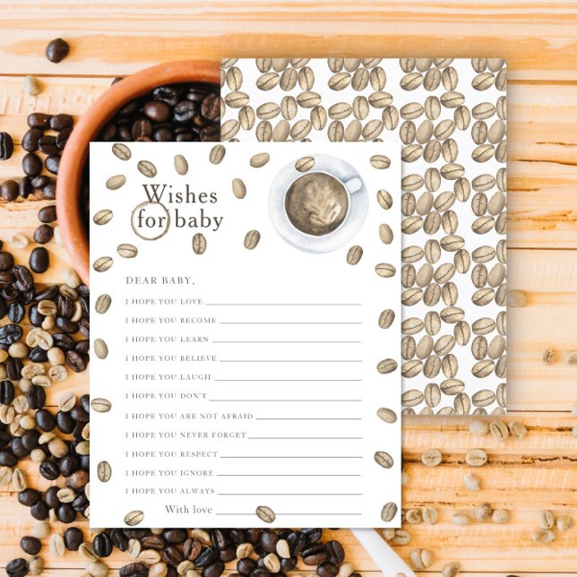 Papier Baby shower café - voeux pour bébé (Créateur téléchargé)