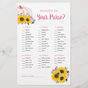 Papier Baby shower citrouille Sunflower rose