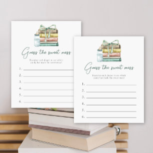 Papier Baby shower conte de fée Jeu devinez le doux désor