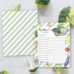Papier Baby shower cultivé localement Les souhaits pour b