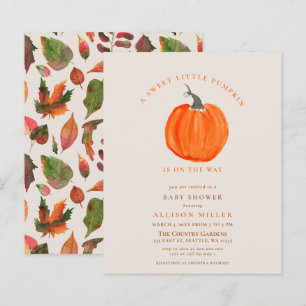 Papier Baby shower d'automne du citrouille budgétaire