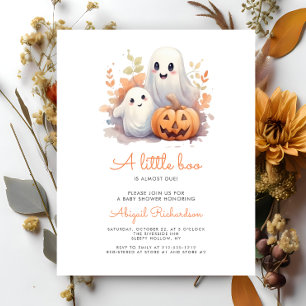 Papier Baby shower d'automne du Citrouille de Little Boo