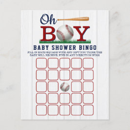 Papier Baby shower de baseball Boys Bingo