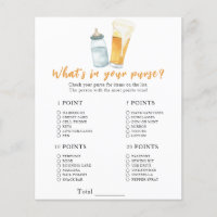 Baby shower de bière - Ce qui est dans votre jeu d