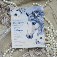 Baby shower de fleurs d'aquarelle du ranch Budget