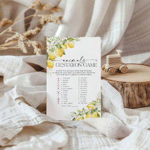 Papier Baby shower de la  de Baby shower citron