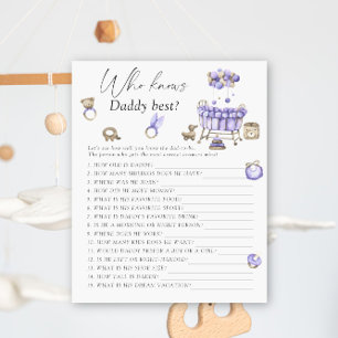 Papier Baby shower de pépinière - Qui connaît le meilleur
