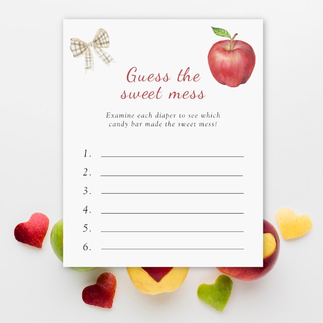 Papier Baby shower de pomme - Devinez la douceur (Créateur téléchargé)